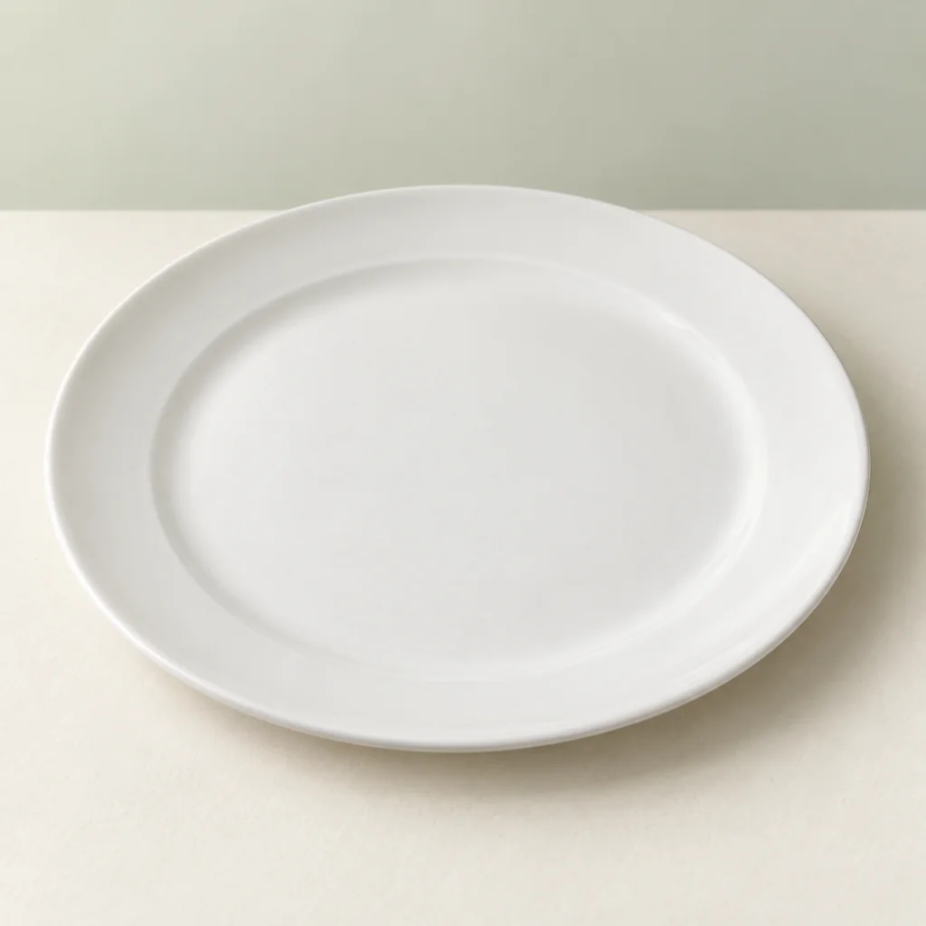 Assiette blanche ronde à personnaliser