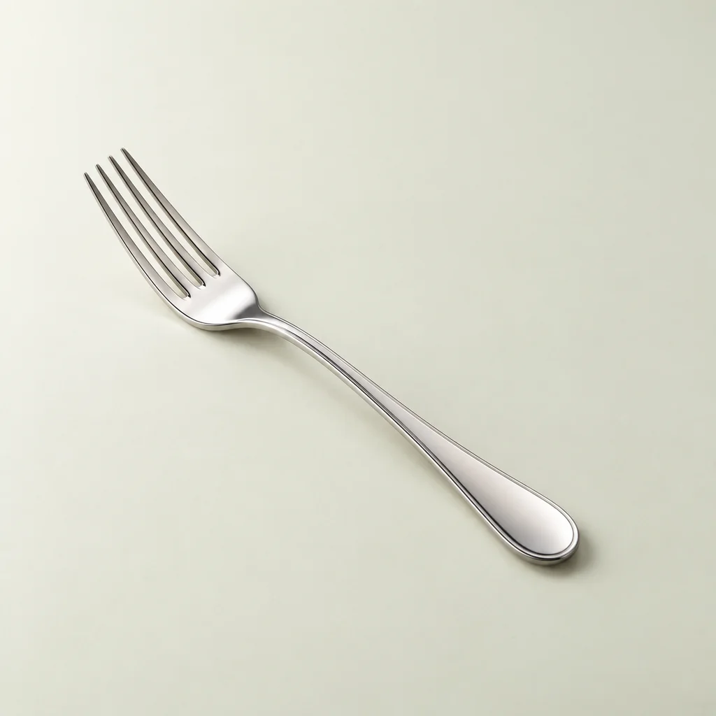 Fourchette en métal à quatre dents à personnaliser