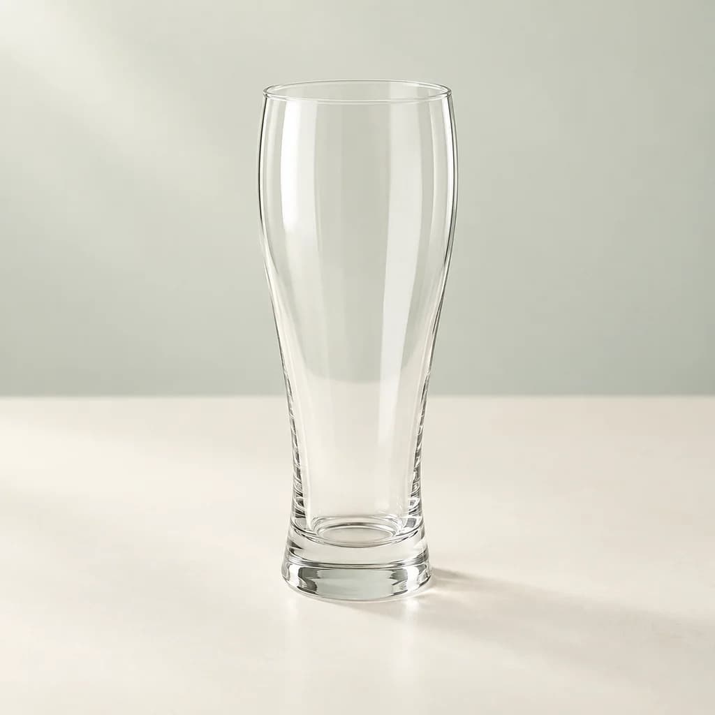 Verre à bière transparent à personnaliser